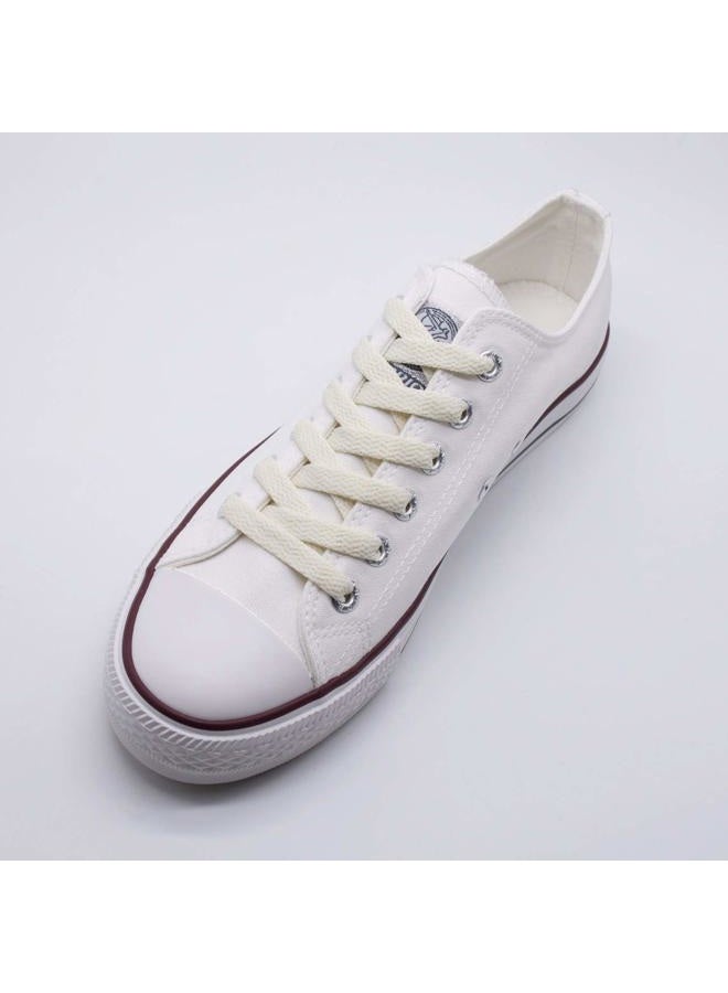 Handshop Flat Shoelaces 5/16" - 20 Colors in 36"-72" Shoe Laces For Sneakers, Ivory(1 Pair), 48 inch (122 cm) - Image 2