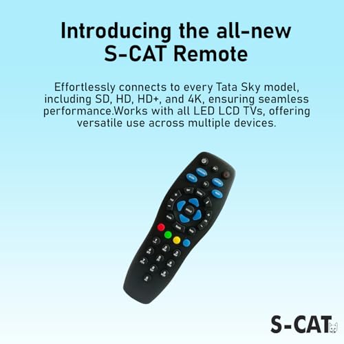 S-CAT Compatible for Tata Sky Remote Original Set Top HD Tatasky Box and Suitable for SD Tata Play Setup Box Remote Control - Image 3