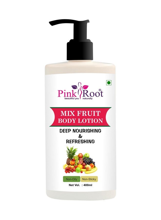 Pink Root Mix Fruit Body Lotion - Active Fruit Boosters - moisturize and soften skin leaving no signs of dryness (400ml) - Image 1
