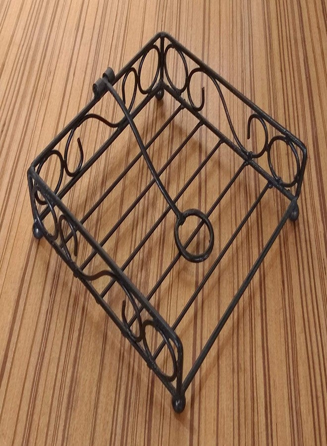 Craftland Metal Napkin Stand Tissue Paper Towel Holder for Dining Table Décor Napkin Holder Dispenser for Kitchen Restaurant Hotel Office,Home Table Décor Item (Ring Tissue) - Image 3