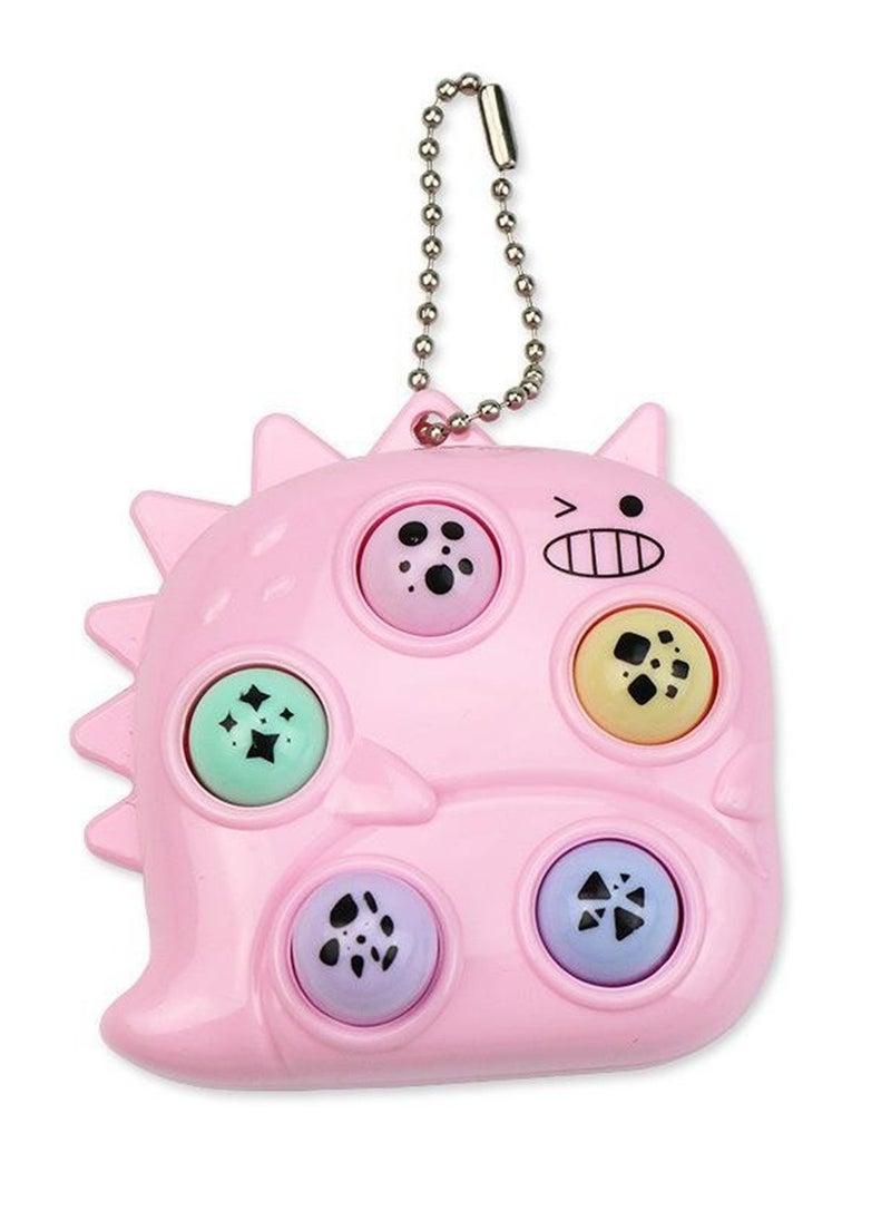 null - 4pcs Mini handheld whack-a-mole toy game console decompression keychain cute cartoon creative toy - Image 1