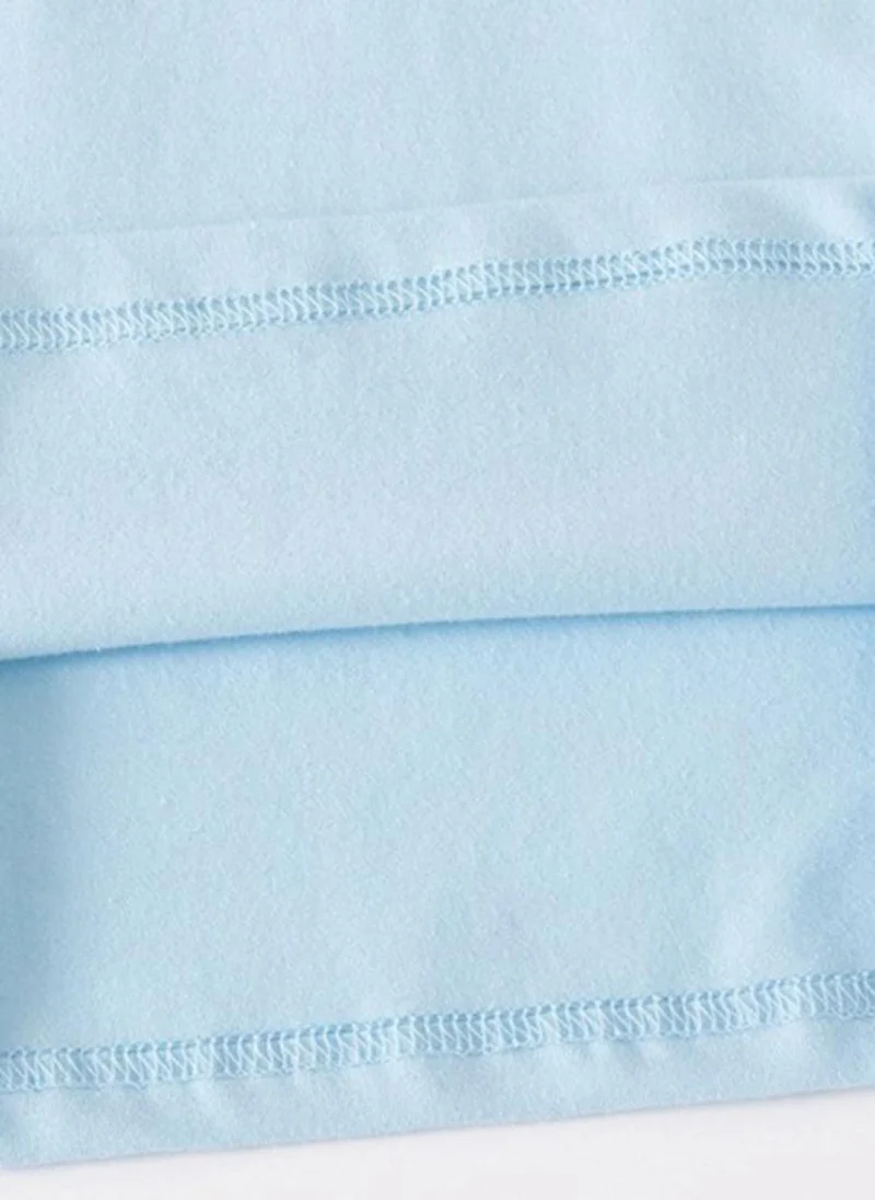 YUNIQEE Blue Polo Collar Neck Tshirt