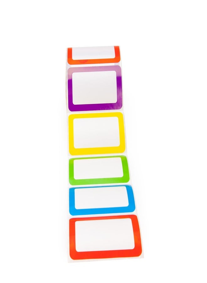 L LIKED Colorful Plain Name Tag Labels - 89mm x 57mm, Clothing Labels for Daycare and School 5 Colors (Blank - 500 Labels) - Image 4