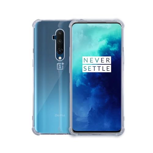 7-Seven 7SEVEN® Back Cover for OnePlus 7T Pro Transparent Mobile Back Case Shock Proof Design Camera Edges Protection Crystal Clear 1+ Phone Case Silicon Soft TPU & Flexible One Plus Bumper Phone Cover - Image 1