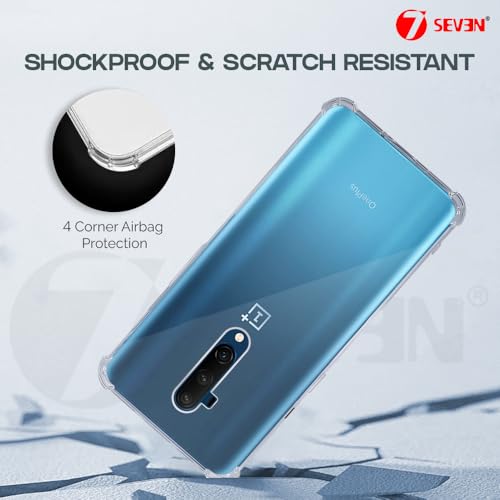 7-Seven 7SEVEN® Back Cover for OnePlus 7T Pro Transparent Mobile Back Case Shock Proof Design Camera Edges Protection Crystal Clear 1+ Phone Case Silicon Soft TPU & Flexible One Plus Bumper Phone Cover - Image 5