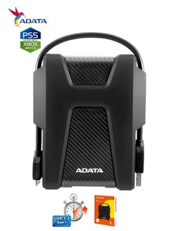 ADATA HD680 DURABLE 2TB External HDD | Anti-Shock Hard Drive | Compatible with PS5 XBOX | Black  - Image 3