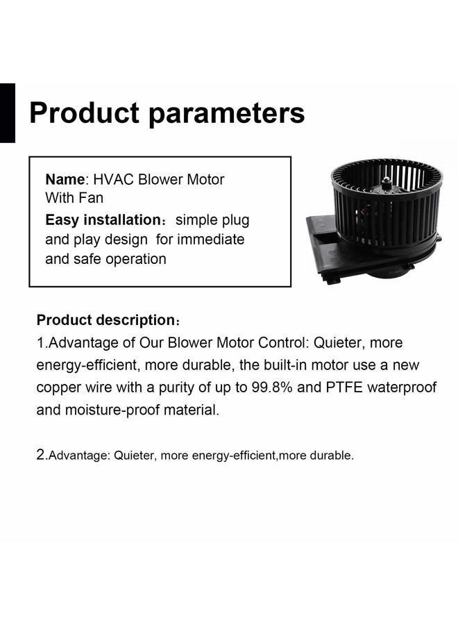 PetMigo 700158 HVAC AC Fan Blower Motor Heater Blower Motor Fit For 2000-2006 Audi | 1999-2013 Porsche | 1998-2010 Volkswagen Replaces 1J1 819 021 C - Image 4