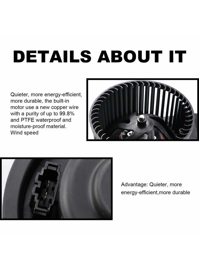 PetMigo 700158 HVAC AC Fan Blower Motor Heater Blower Motor Fit For 2000-2006 Audi | 1999-2013 Porsche | 1998-2010 Volkswagen Replaces 1J1 819 021 C - Image 5