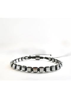 Kehribar Point Amber Point Cube Hematite Natural Stone Bracelet  - Image 1