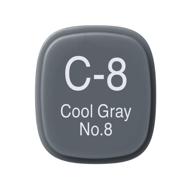 Copic Marker with Replaceable Nib, C8-Copic, Cool Gray - Image 3