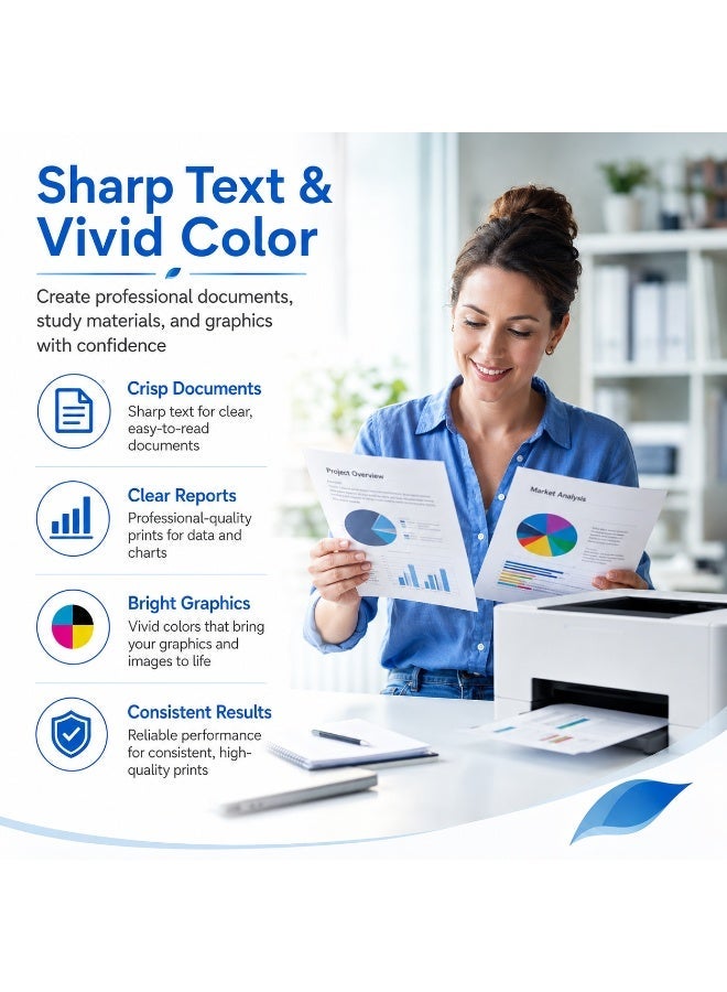 NEXUVA 131A Compatible Toner Cartridge Set for HP Color LaserJet Pro 200 M251n, M251nw, M276n and M276nw – CF210A, CF211A, CF212A, CF213A – 4-Pack - Image 5
