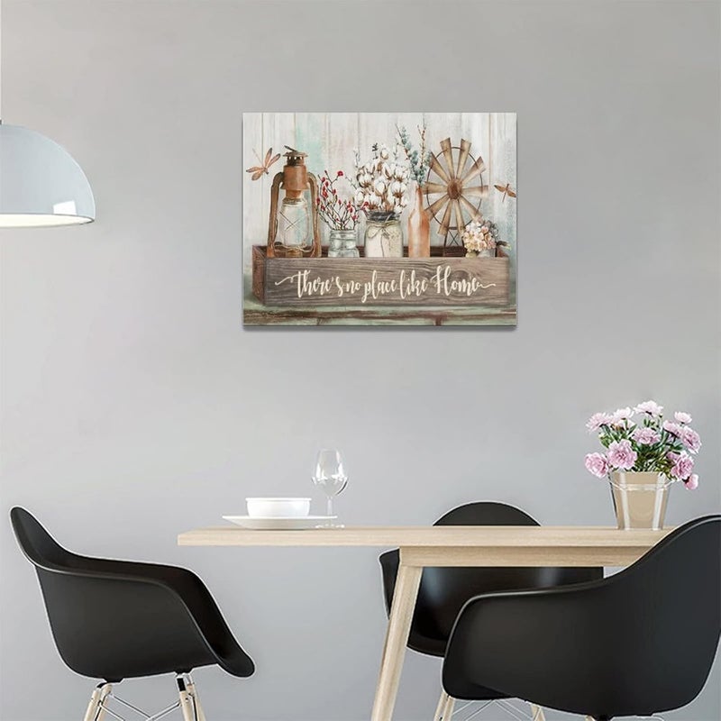 remzoke Farmhouse Wall Art - There's No Place Like Home - Image 2