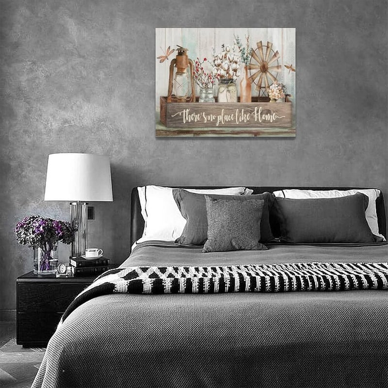 remzoke Farmhouse Wall Art - There's No Place Like Home - Image 5