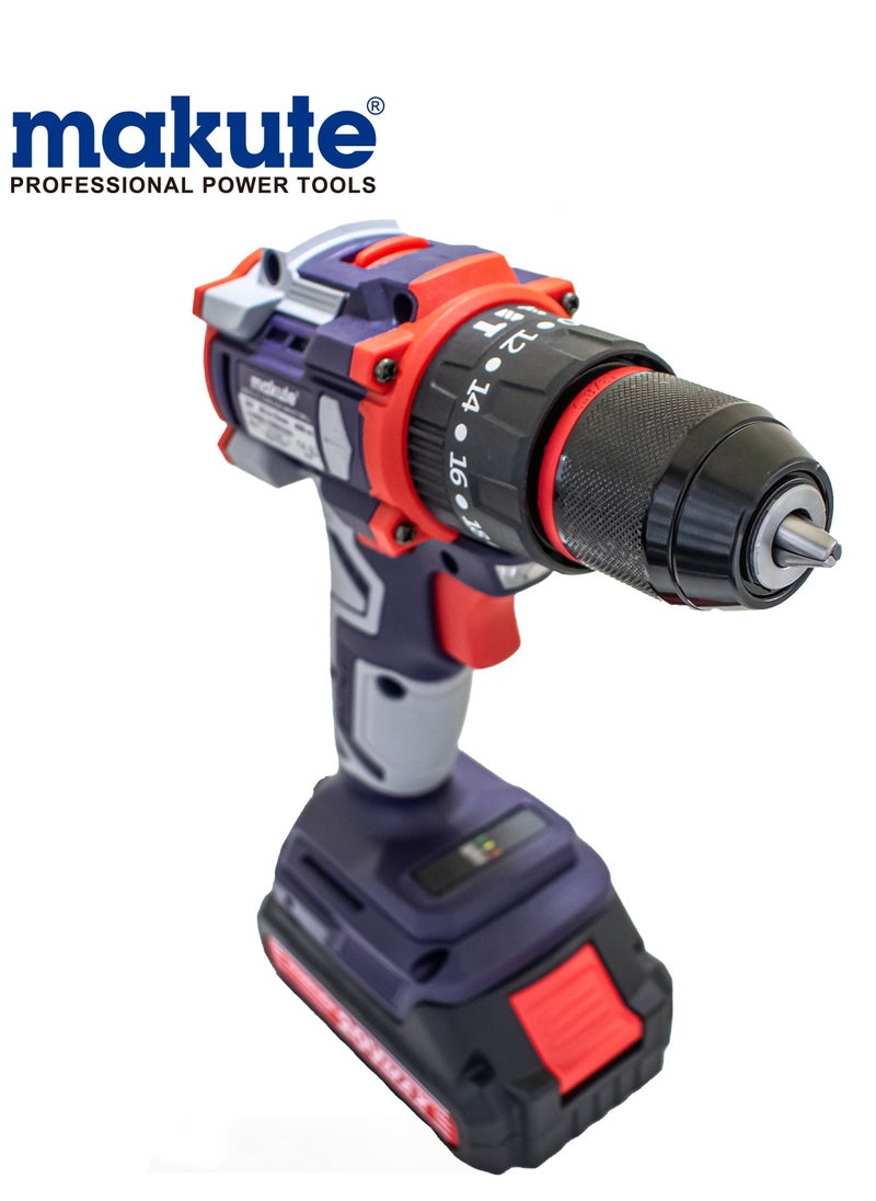 makute 20V 10mm Drill with 2 batteries, 1500rpm, ISO9001 Quality Certificate  - Image 5