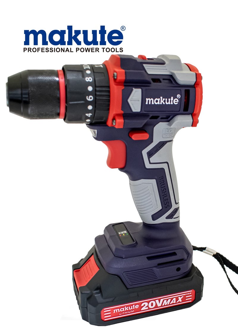 makute 20V 10mm Drill with 2 batteries, 1500rpm, ISO9001 Quality Certificate  - Image 1