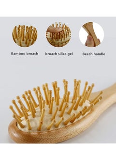 U-HOOME Baby Hair Brush And Comb Set For Newborn Wooden Baby Hair Brush Set With Soft Goat Bristle Cradle  - Image 4