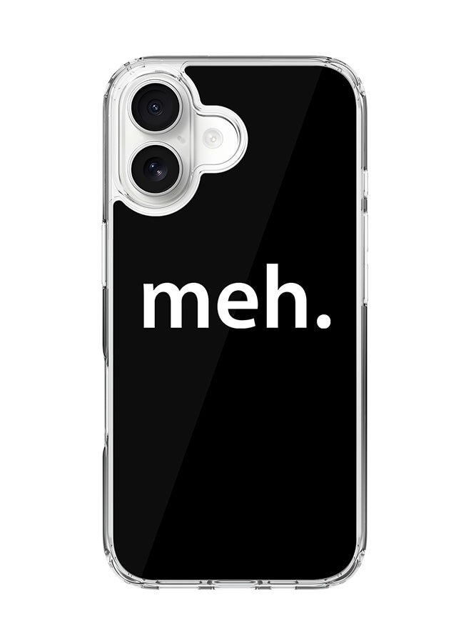 Stylizedd Classic Clear MagSafe Case for iPhone 17 , Hybrid Soft Case Flexible Edges Anti Drop TPU PC Gel Thin Transparent Cover [ Designed for iPhone 17 ] - Meh - Image 1
