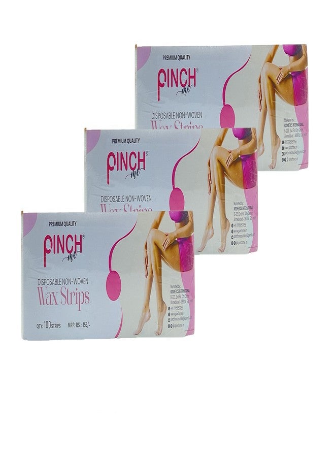 Pinch Me Disposable Non-Woven LIPO-Wax Strips for Hair Removal. (Pack of 3(300 Strips) 3" x 8") - Image 1