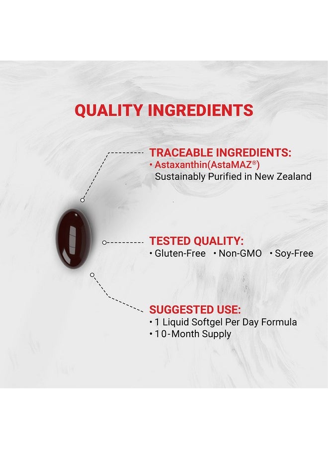 Naturalis New Zealand Astaxanthin ; From Sustaibaly Grown Microalgae ; Nongmo Soy & Gluten Free ; 300 Minisoftgels  - Image 4