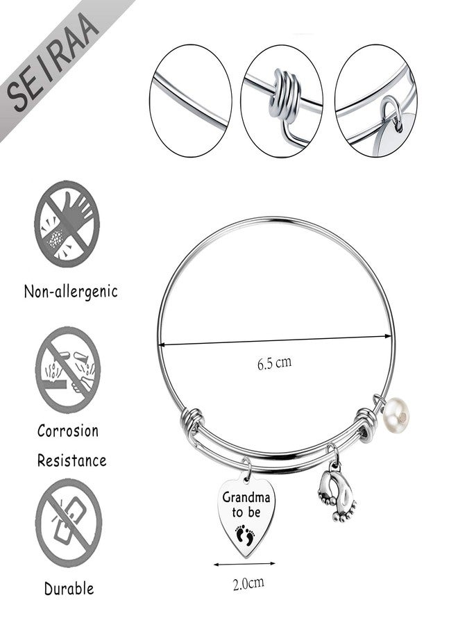 SEIRAA New Grandma Gift Grandma to Be Bracelet New Baby Gift Pregnancy Reveal Jewelry Announcement Gift for Grandmother (grandma to be) - Image 5