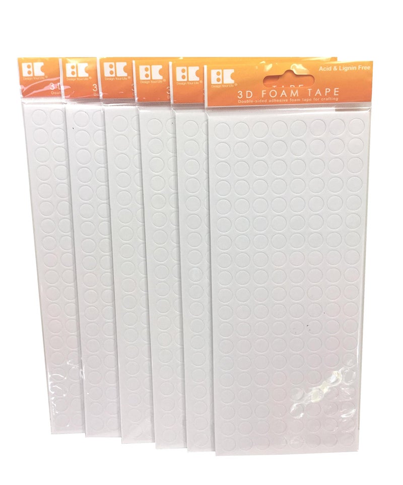 Best Creation Inc 3D Pre-cut Foam Tapes- Big Circle- 6 Sheets - Image 5