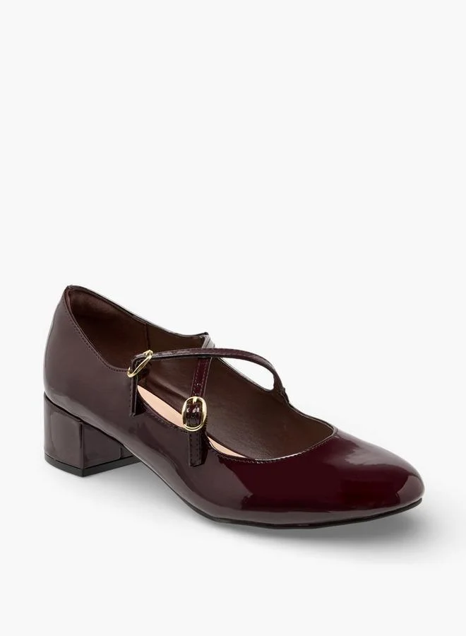 سيليست Women Buckle Closure Block Heel Shoes