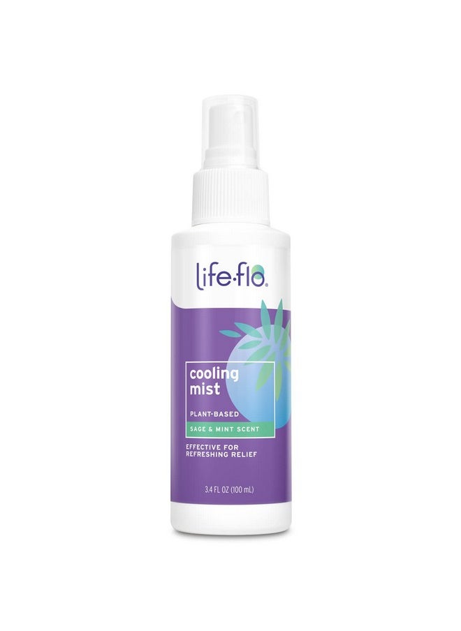 Life-flo - LIFE-FLO Cooling Mist, Refreshing Body Mist for Women, Instantly Cools Hot Flashes with Ginger, Organic Aloe Vera and Lavender, Fresh Sage Mint Scent, 60-Day Guarantee, Not Tested on Animals, 3.4oz - Image 1