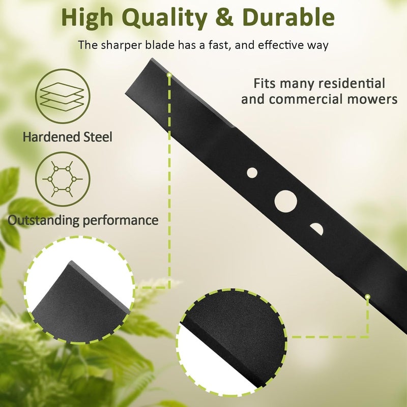 Foifatt 16in Lawn Mower Replacement Blade for Ryobi 40-Volt Lawn Mower, Single Mulching Lawn Mower Blade Compatible with Ryobi RY40100, RY40104, P1102, P1100, Replaces 639180003 - Image 5