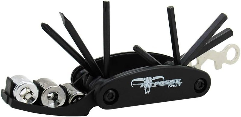 Pit Posse PP2828H 12-in-1 Folding Tool Set for Harley Davidson - Image 1