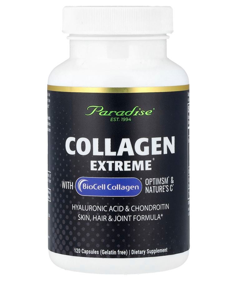 Paradise Herbs Collagen Extreme® with BioCell Collagen® OptiMSM® & Nature's C® 120 Capsules