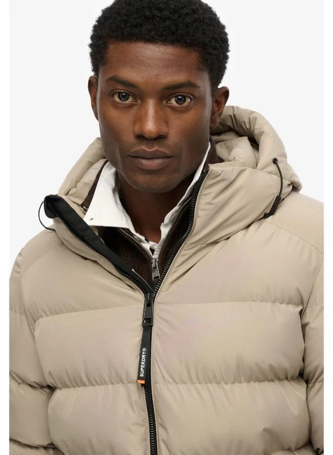 Hooded Sports Puffer Jacket