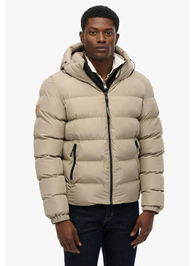 Hooded Sports Puffer Jacket