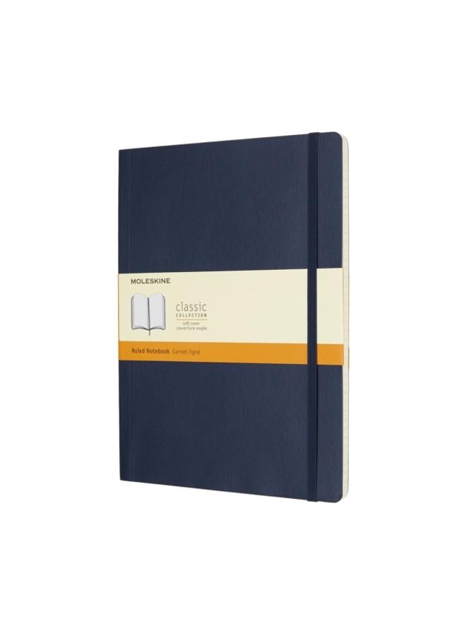 Moleskine Sapphire Blue Extra Large Ruled Notebook Soft