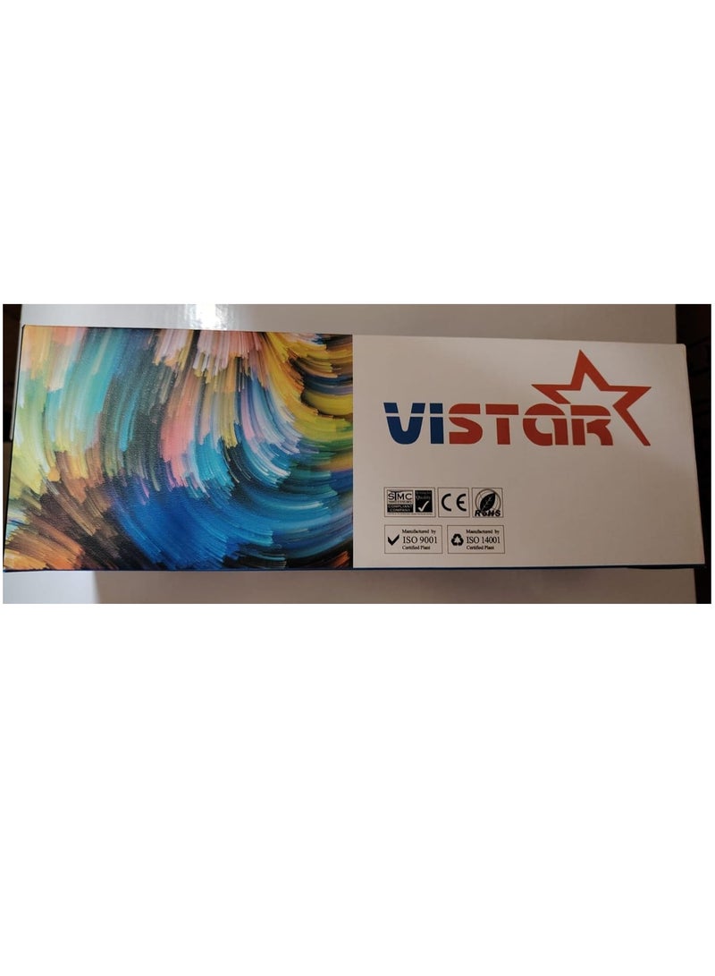Vistara عبوة حبر Vistar 207A متعددة الاستخدامات (مع شريحة)، خرطوشة حبر متوافقة مع طابعات HP 207A MFP M283fdw M255dw M282nw M283fdn M255nw W2210A W2211A W2212A W2213A، لون أسود سماوي وأصفر وأرجواني، عبوة من 4 قطع - Image 2