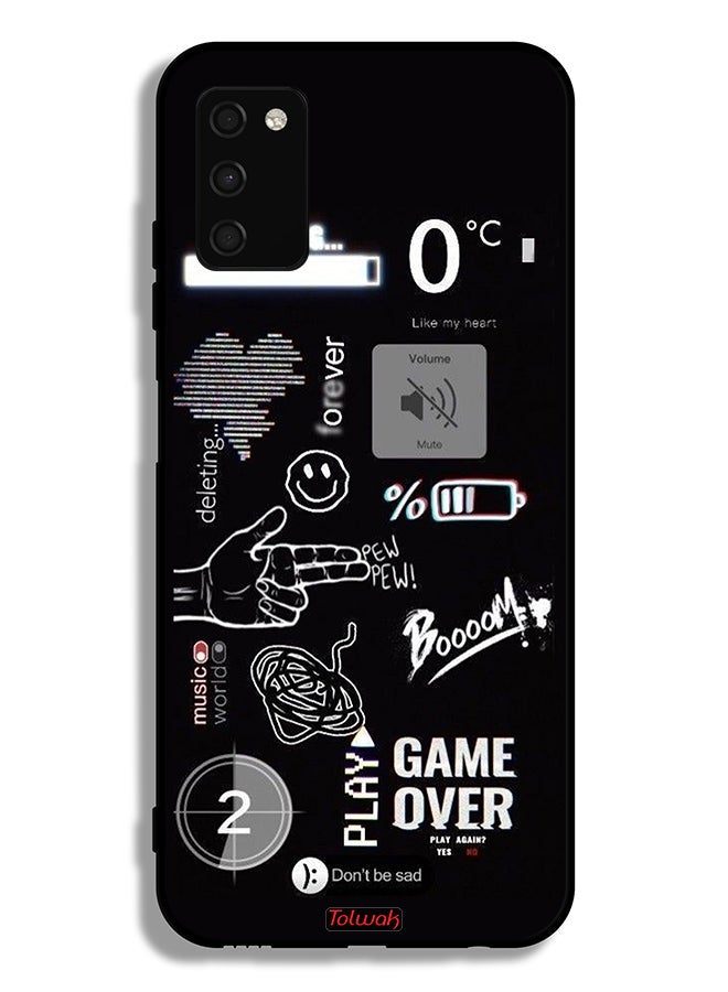 Tolwak Samsung Galaxy A03s Protective Case Cover Game Over Pew Pew - Image 1