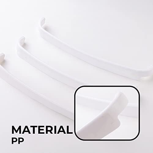 Kuber Industries Towel Hanger for Bathroom|Wall Mounted Cloth Hanger|Multipurpose Cloth & Napkin Holder|Premium PP Material|Self-Adhesive DIY Installation|Bathroom & Kitchen Organizer|Pack of 3|White - Image 3