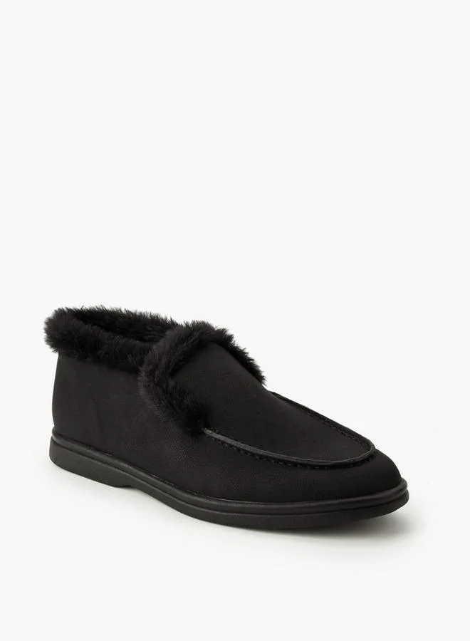 Renzo Ruganni Women Faux Fur Slip-On Loafers