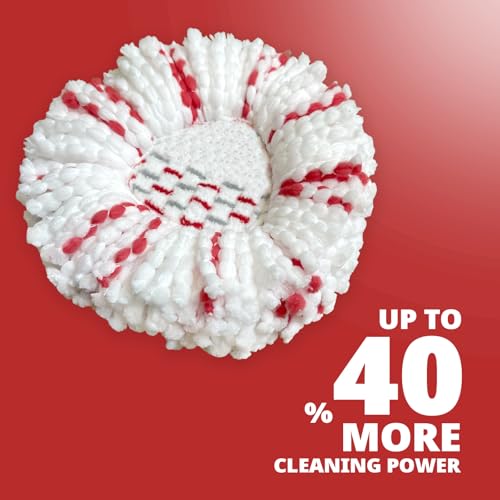 Dwavele [2026 New Version] Mop Head Replacement - 40% More Cleaning Power，3 Pack Spin Mop Replacement Head for Easy Wring 1-Tank System, Easy Cleaning, Microfiber and Machine Washable - Image 3