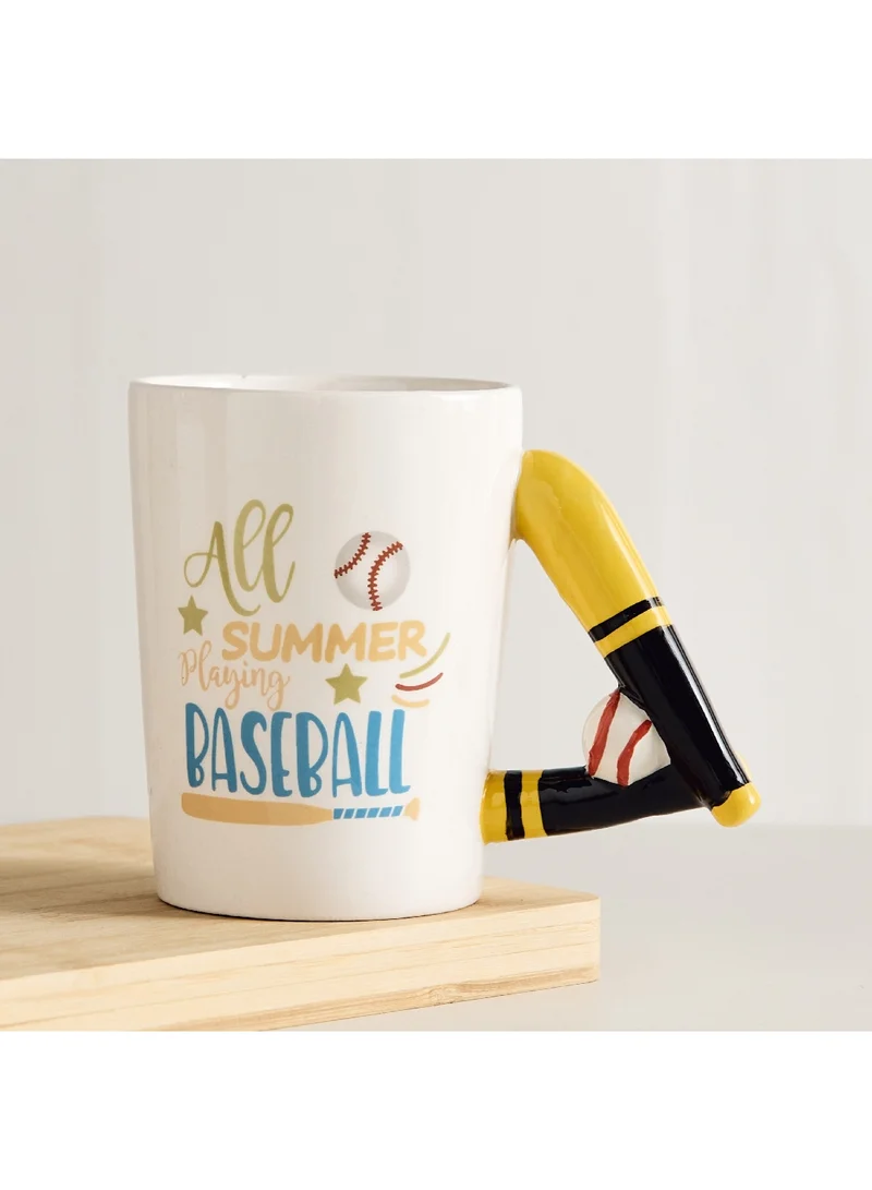 Cypher Ceramic Baseball Decal Mug 350 ml