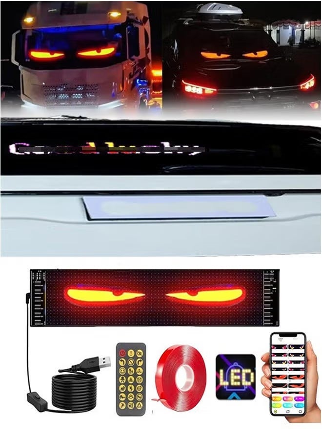 Dynamic Eyes Light for Cars Programmable Flexible Ultra Thin Window Screen LED Display for Car Remote and APP Control - Image 1