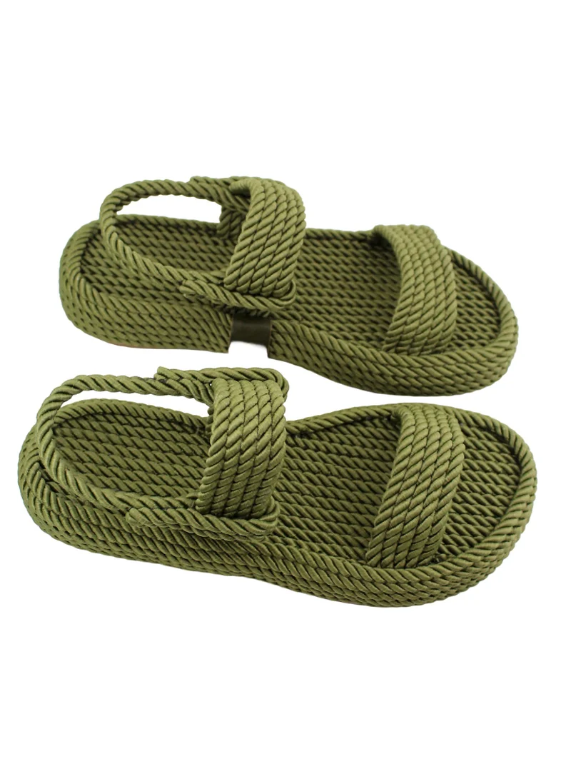 Mumka Rope Sandals Nomadic Strap - Khaki