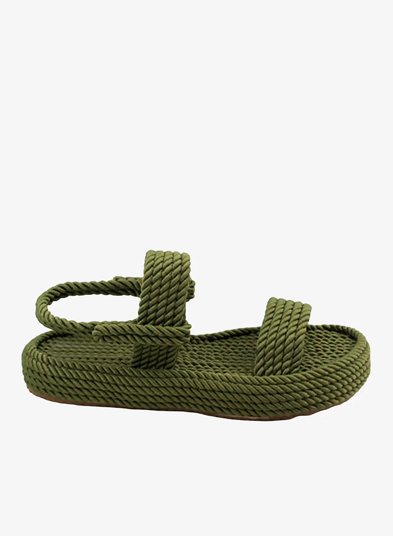 Mumka Rope Sandals Nomadic Strap - Khaki