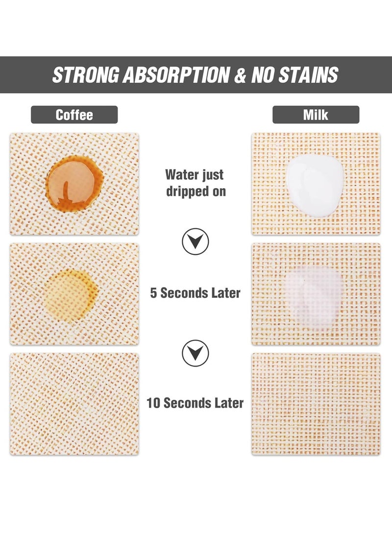 Excefore Coffee Mat Hide Stain Absorbent Drying Mat with Waterproof Rubber Backing Fit Under Coffee Maker Coffee Machine Coffee Pot Espresso Machine Coffee Accessories, 16‘’x24‘’  - Image 3