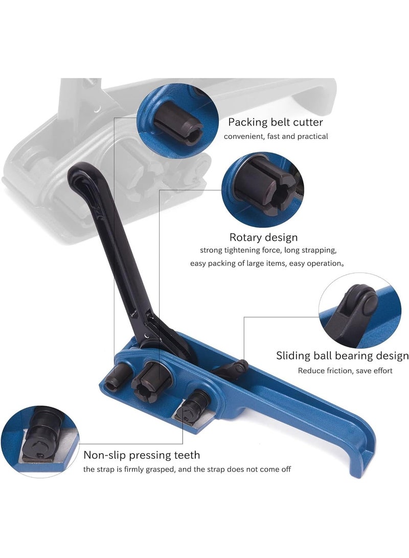 Rubik 25mm PET Strapping Tensioner Cutter Tool, Heavy Duty Manual Strap Banding Tightener for Packaging - Image 3