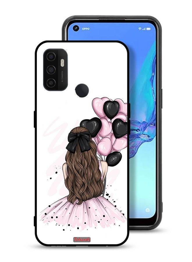 Tolwak Oppo A11s Protective Case Cover Holding Balloons Girl Art - Image 1