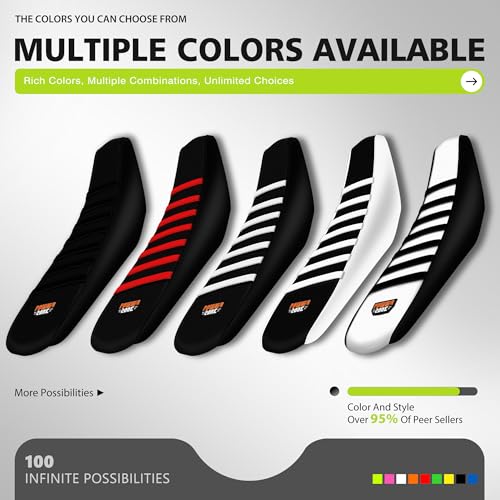 sawrain Dirt Bike Seat Cover for Surron SUR Ron Ultra Bee, Non-Slip Motorcycle Electric Bike Seat Protector (Black-Black) - Image 3