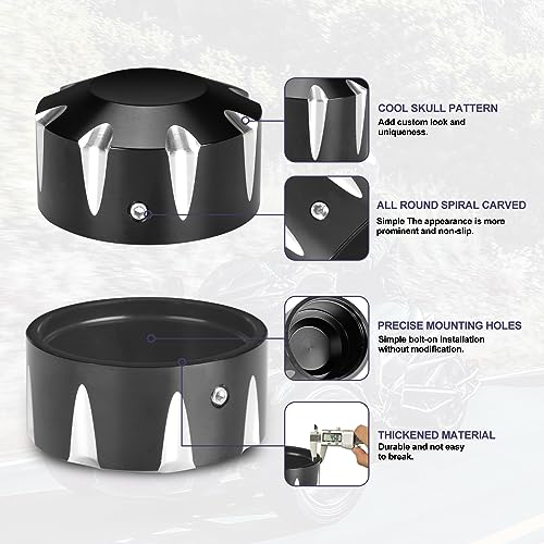 Hutexico Front Axle Covers Nuts for Can Am Spyder Tricycle Accessories, Aluminum Front Wheel Axle Caps for 2018-Up Can-Am Spyders GS/RS, RT, ST, F3 All Models - Image 2