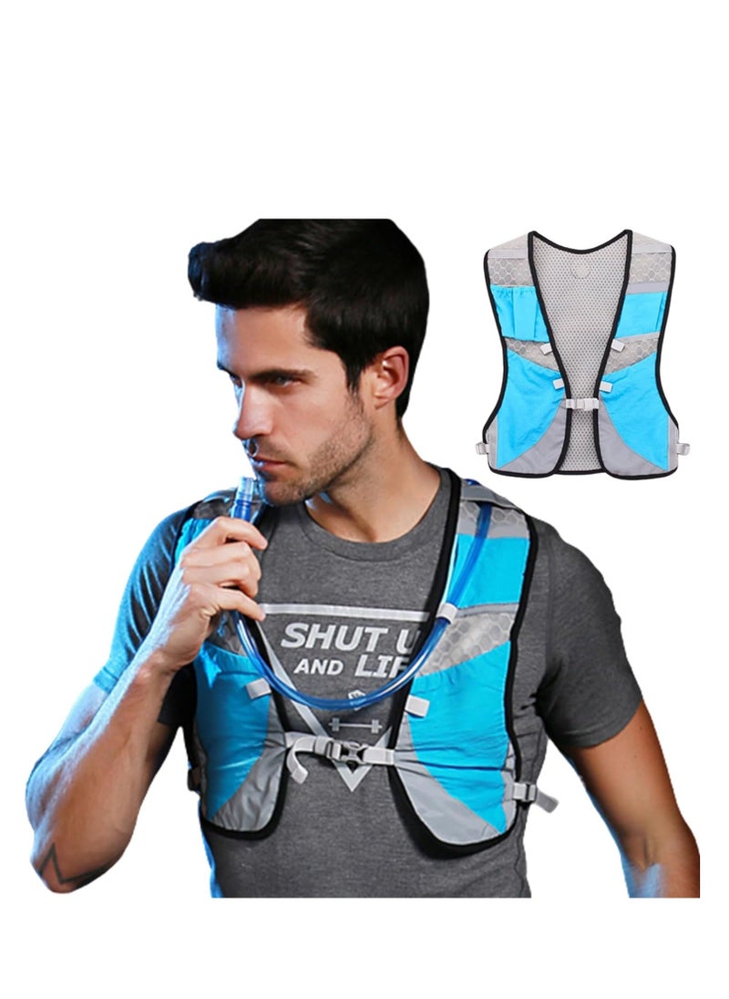 Generic - Running Hydration Vest, Lightweight Marathon Running Vest, with Multiple Pockets Adjustable Running Backpack Vest Reflective Strip, for Cycling Climbing Hiking Hydration Backpacks Running - Image 1