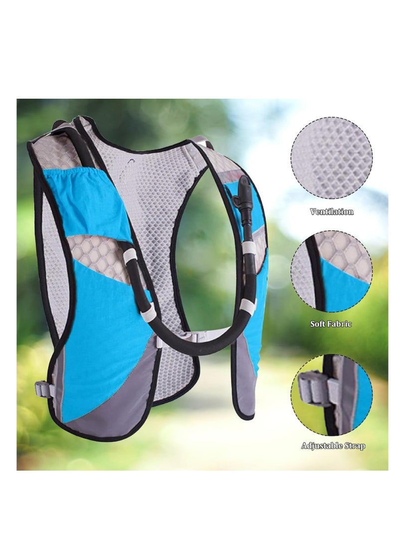 Generic - Running Hydration Vest, Lightweight Marathon Running Vest, with Multiple Pockets Adjustable Running Backpack Vest Reflective Strip, for Cycling Climbing Hiking Hydration Backpacks Running - Image 1