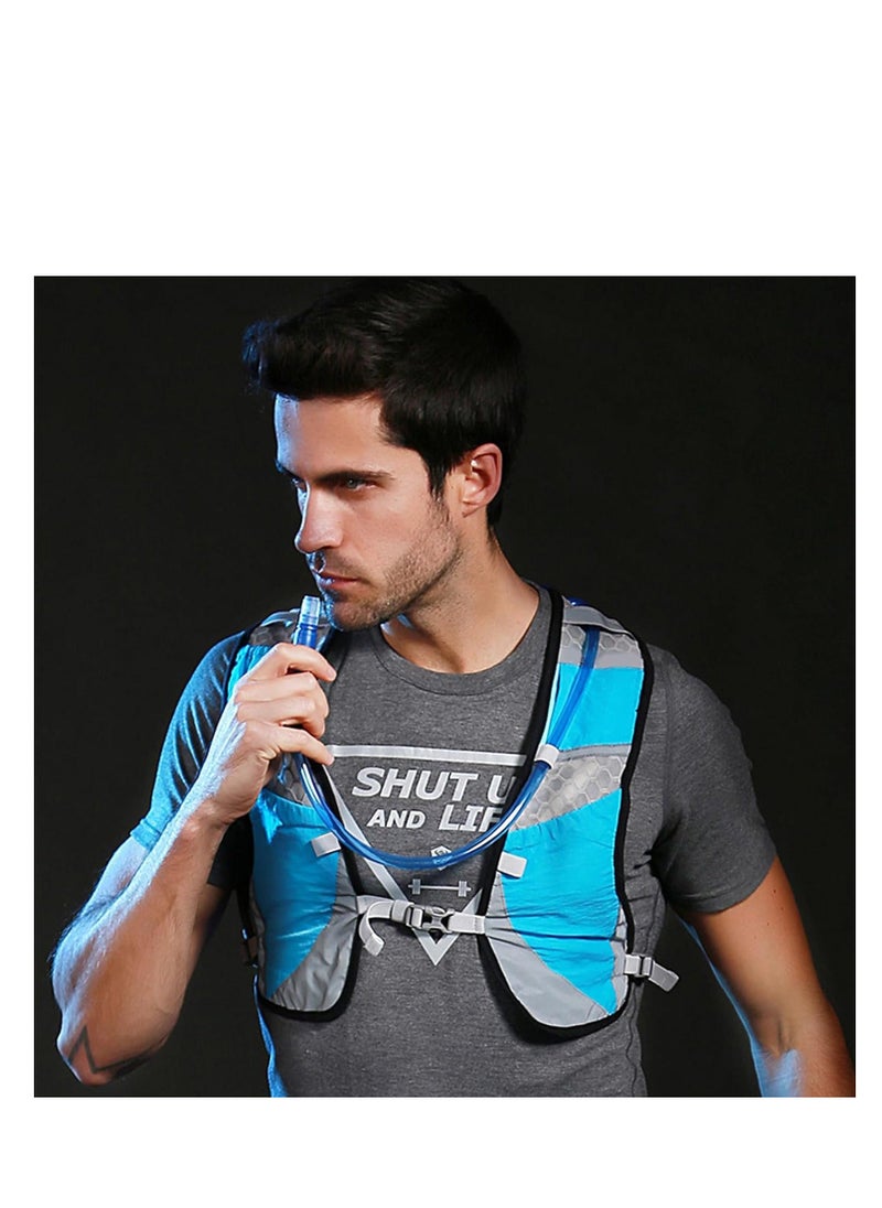 Generic - Running Hydration Vest, Lightweight Marathon Running Vest, with Multiple Pockets Adjustable Running Backpack Vest Reflective Strip, for Cycling Climbing Hiking Hydration Backpacks Running - Image 1